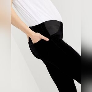 J BRAND MATERNITY PANEL MAMA J SUPER SKINNY BLACK JEANS SIZE 26
